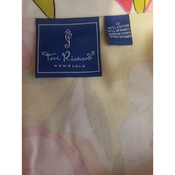 Tori Richard Honolulu Dress With Jacket Womens Size 10 Dress, 12 Jacket Tropical - Picture 15 of 15